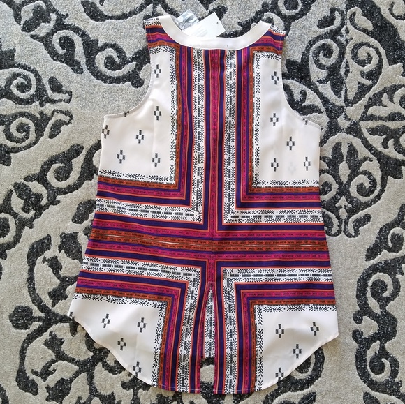 NWT Sanctuary button down sleeveless tank.  Sz: M - Picture 3 of 6